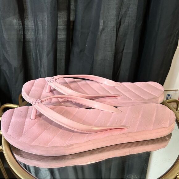 Tory Burch Kira logo-plaque flip flops - Picture 4 of 7